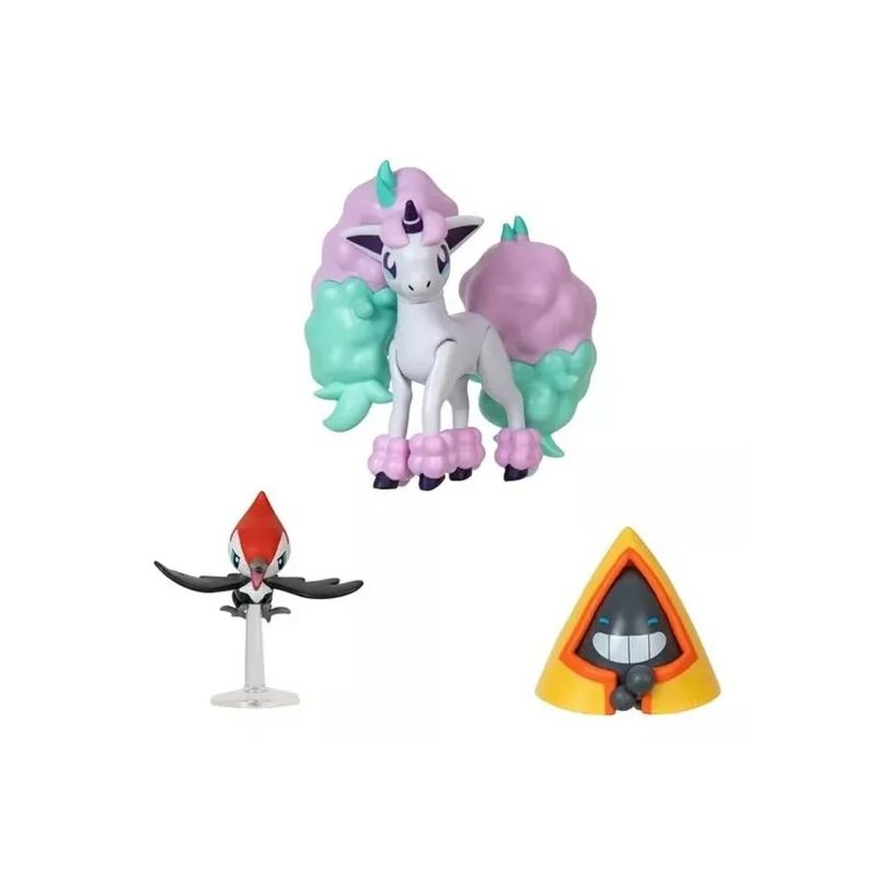 Pokemon Pikipek + Ponyta de Galar + Snorunt