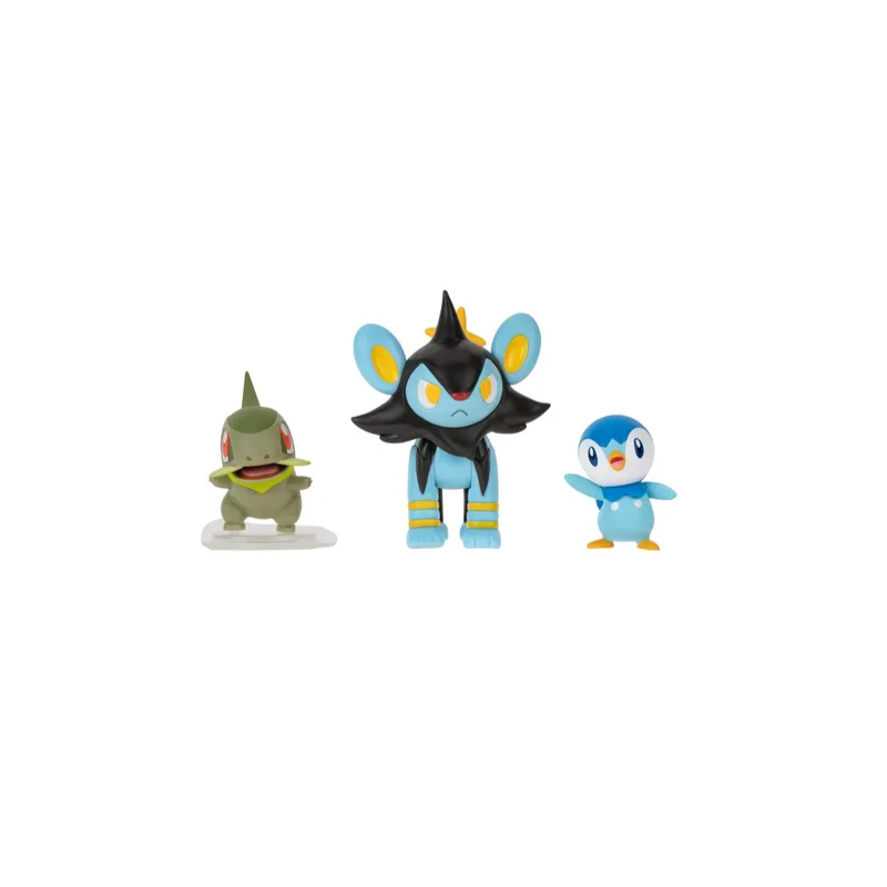 Pokemon Axew + Luxio + Piplup