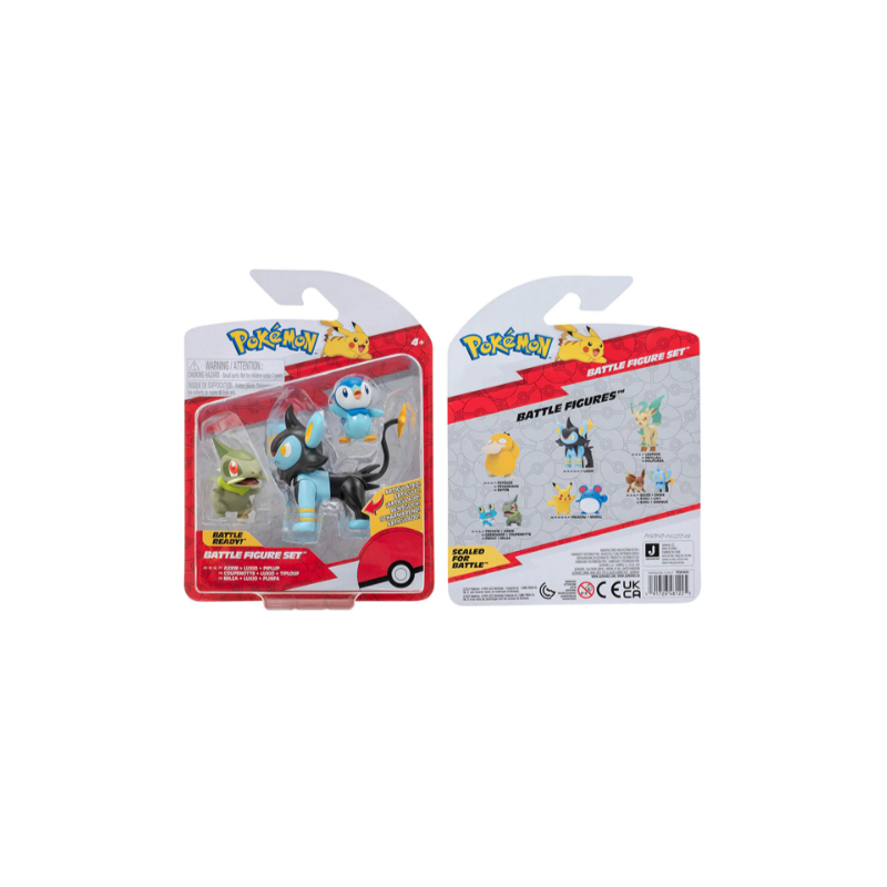 Pokemon Axew + Luxio + Piplup