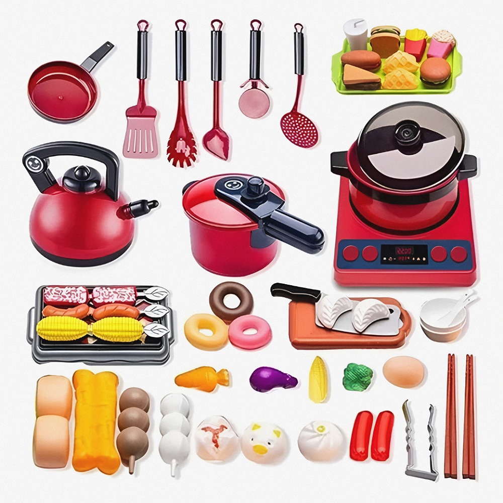 Juguetes De Cocina Para Niños 61 Pzs Utensilios De Simulación