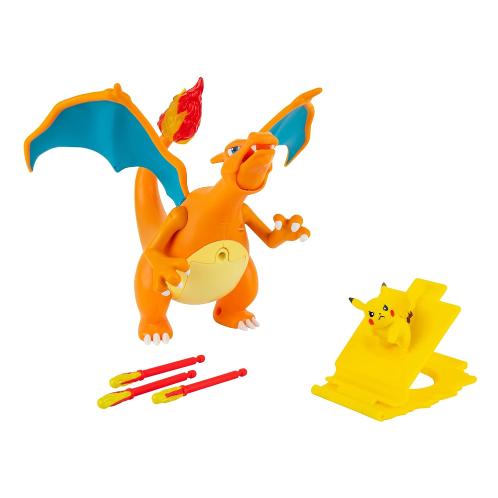 Pokemon Charizar + Pikachu  Delux Flame Flight