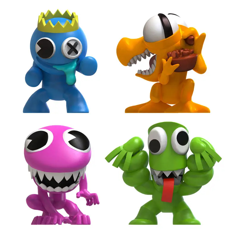 Rainbow Friends Finales Neon Set 4 Figuras Series 1