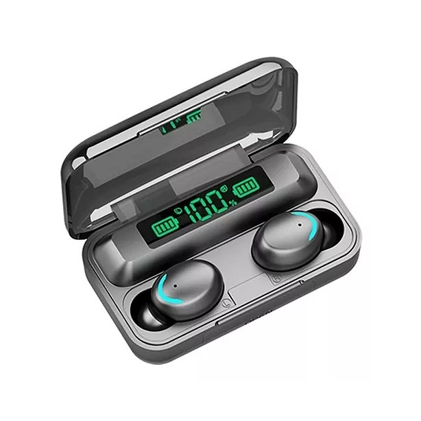 Audífonos in-ear gamer inalámbricos TWS F9-5 BTH-F9-5 blanco con luz LED