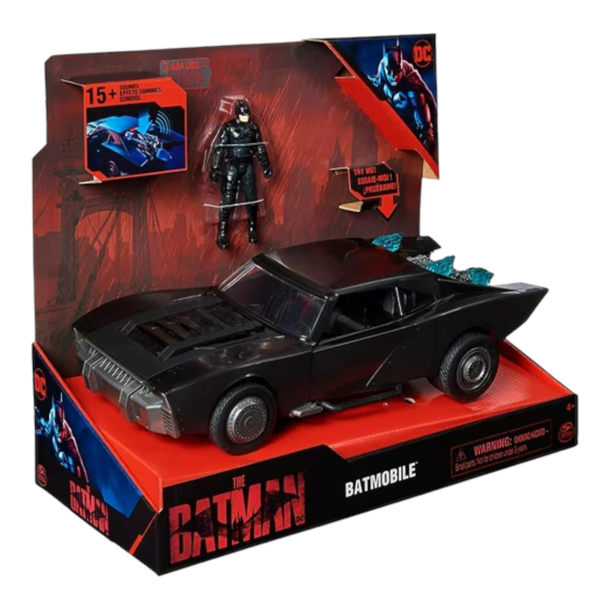 Batimóvil Con Figura De 4" Película Spin Master