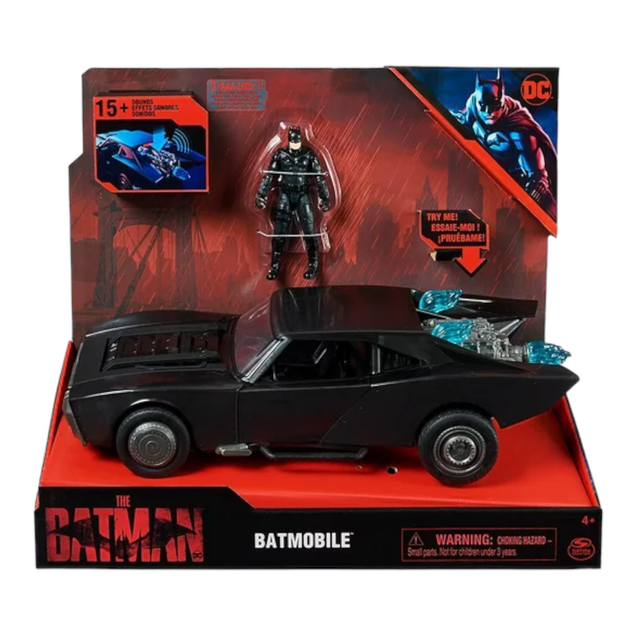 Batimóvil Con Figura De 4" Película Spin Master