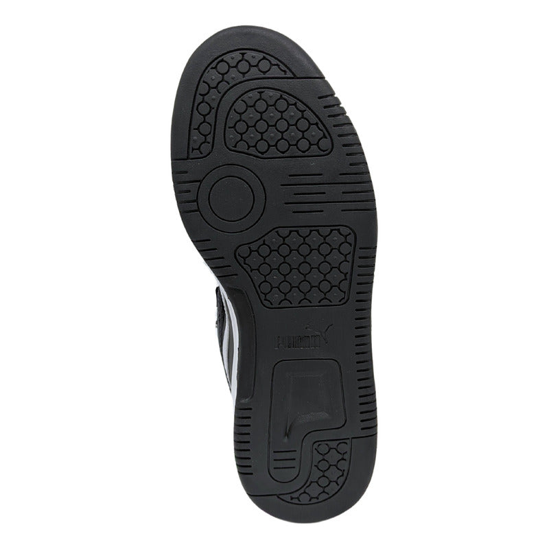 Tenis Puma Rebound Layup Sl Jr Blanco-ngo 370486 01 Juvenil 