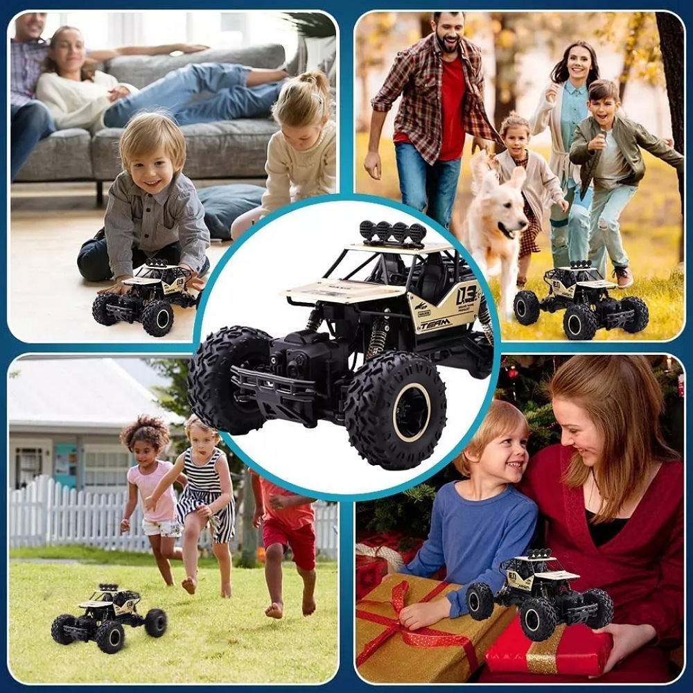 Juguete Carros Control Remoto Escalada 4x4 29cm + 2 Baterías