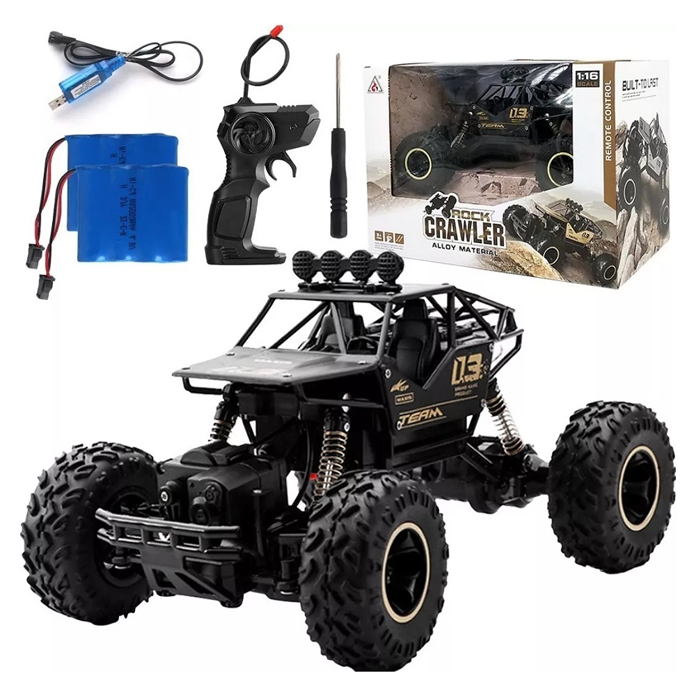 Juguete Carros Control Remoto Escalada 4x4 29cm + 2 Baterías
