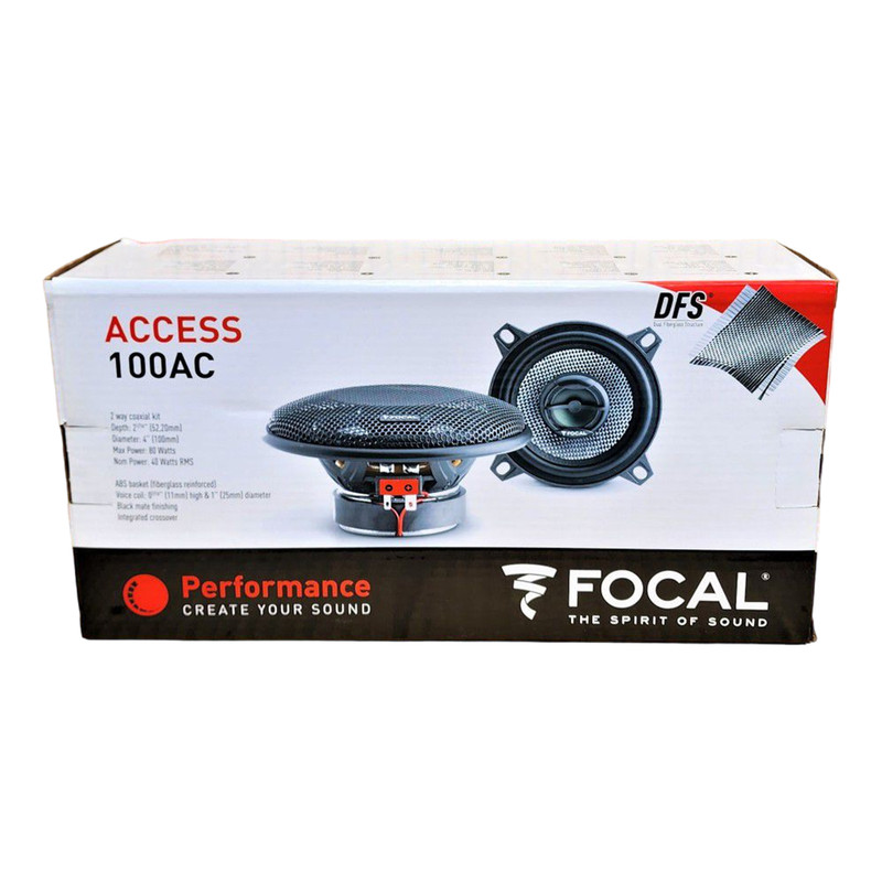 Kit de bocinas coaxial FOCAL 100AC  con 2 vías de 4 pulgadas