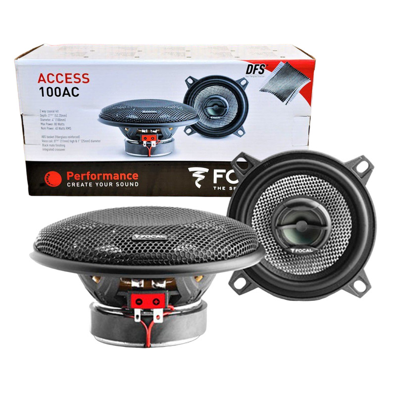 Kit de bocinas coaxial FOCAL 100AC  con 2 vías de 4 pulgadas