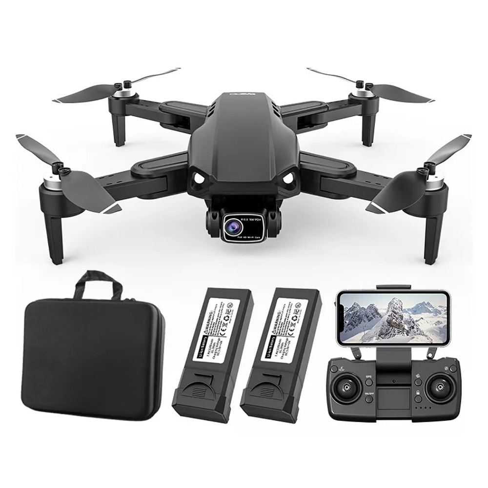 Mini drone Axnen L900 PRO SE con cámara 4K negro 5GHz 2 baterías