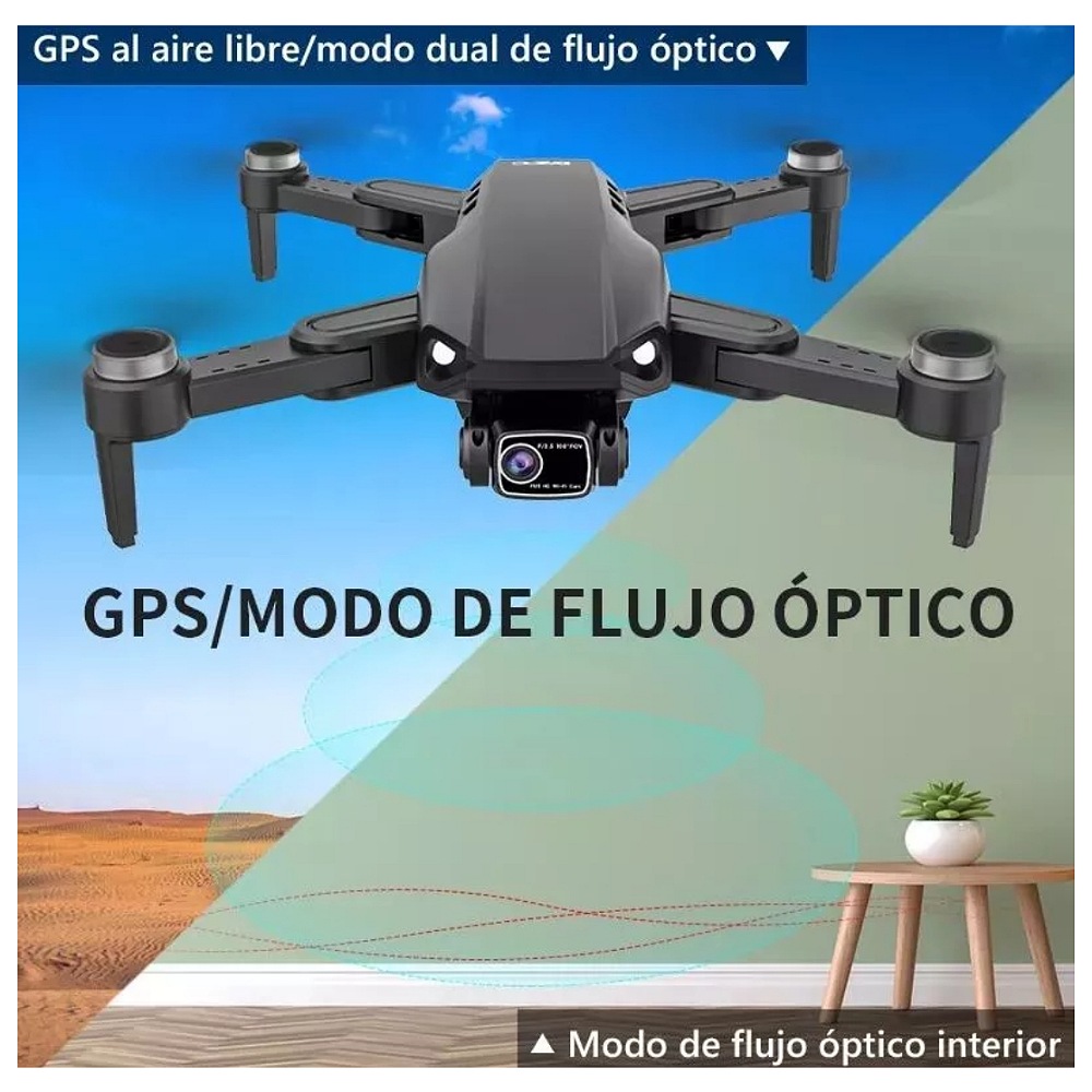 Mini drone Axnen L900 PRO SE con cámara 4K negro 5GHz 2 baterías