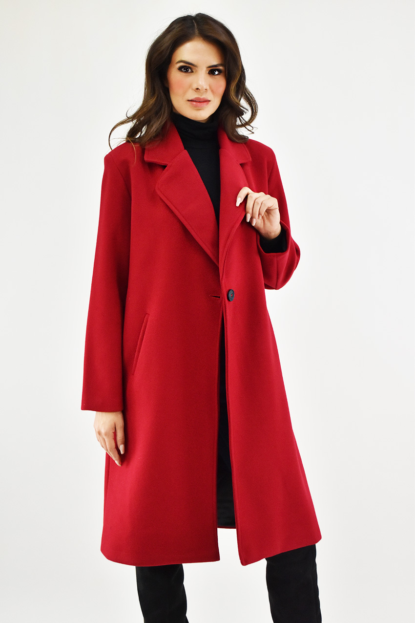 Abrigo largo Roman Fashion /Juvenil, 1680 (Rojo) 
