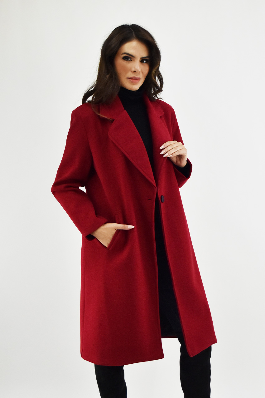 Abrigo largo Roman Fashion /Juvenil, 1680 (Rojo) 