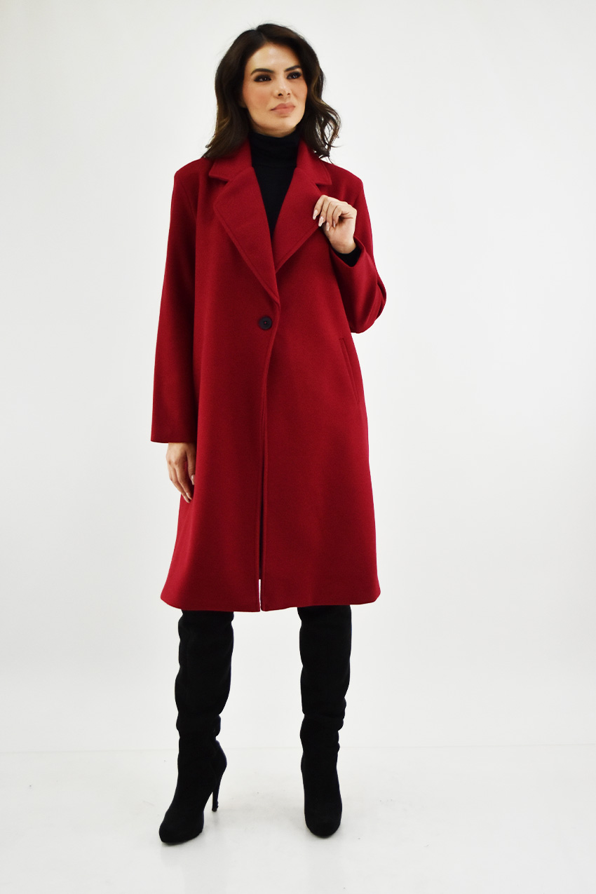 Abrigo largo Roman Fashion /Juvenil, 1680 (Rojo) 