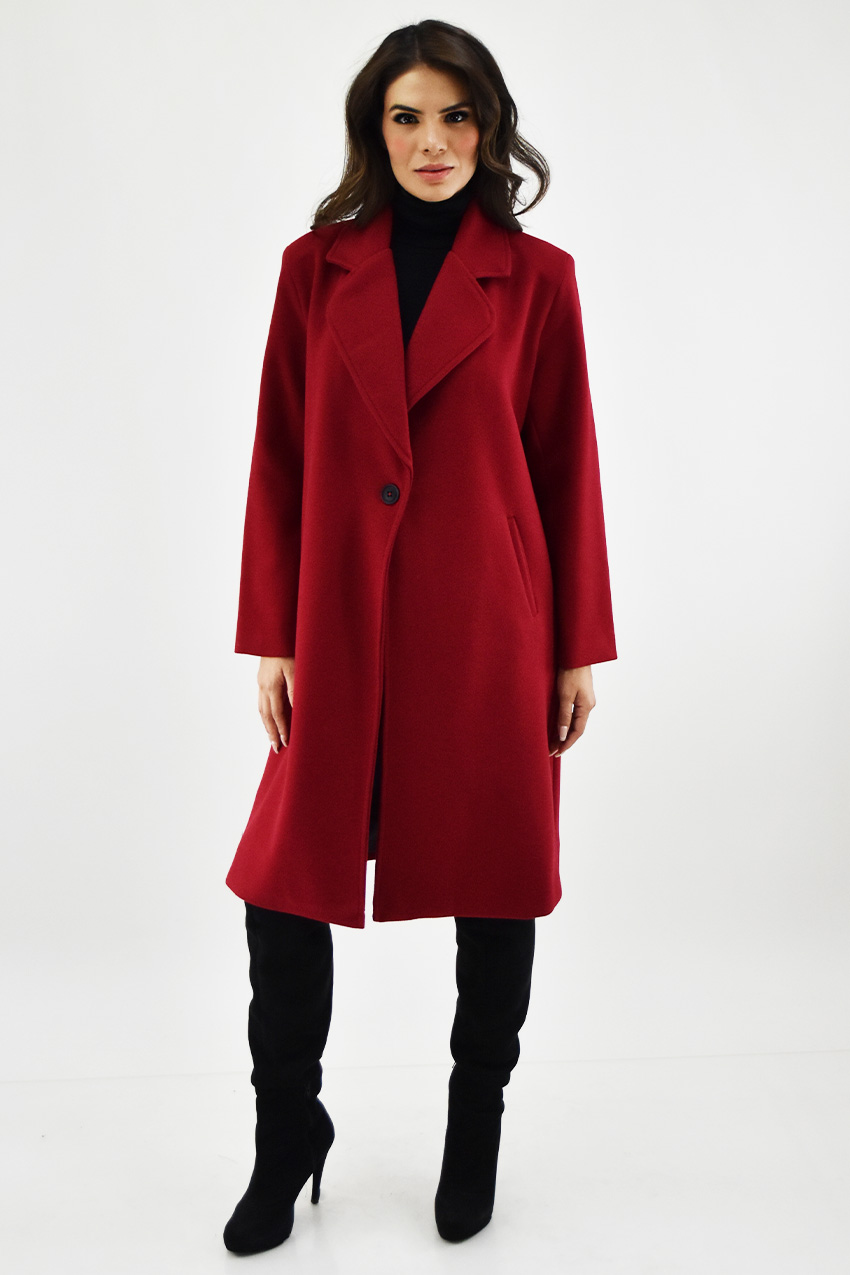 Abrigo largo Roman Fashion /Juvenil, 1680 (Rojo) 