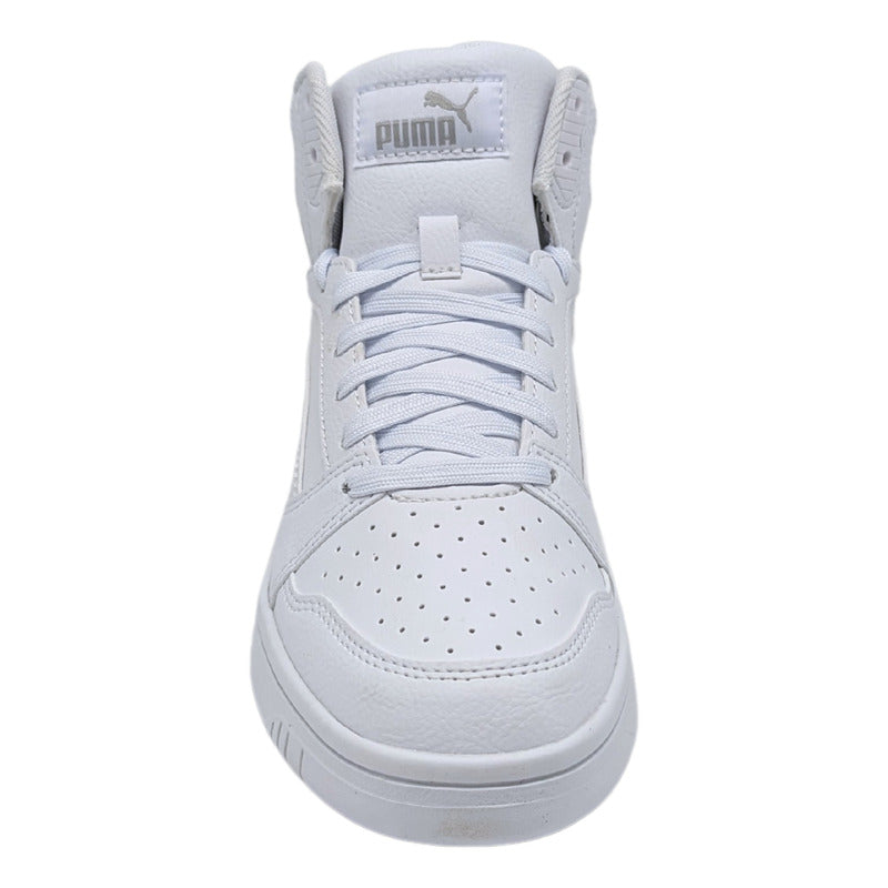 Tenis Puma Rebound V6 Mid Jr Blancos Juveniles 393831 05 