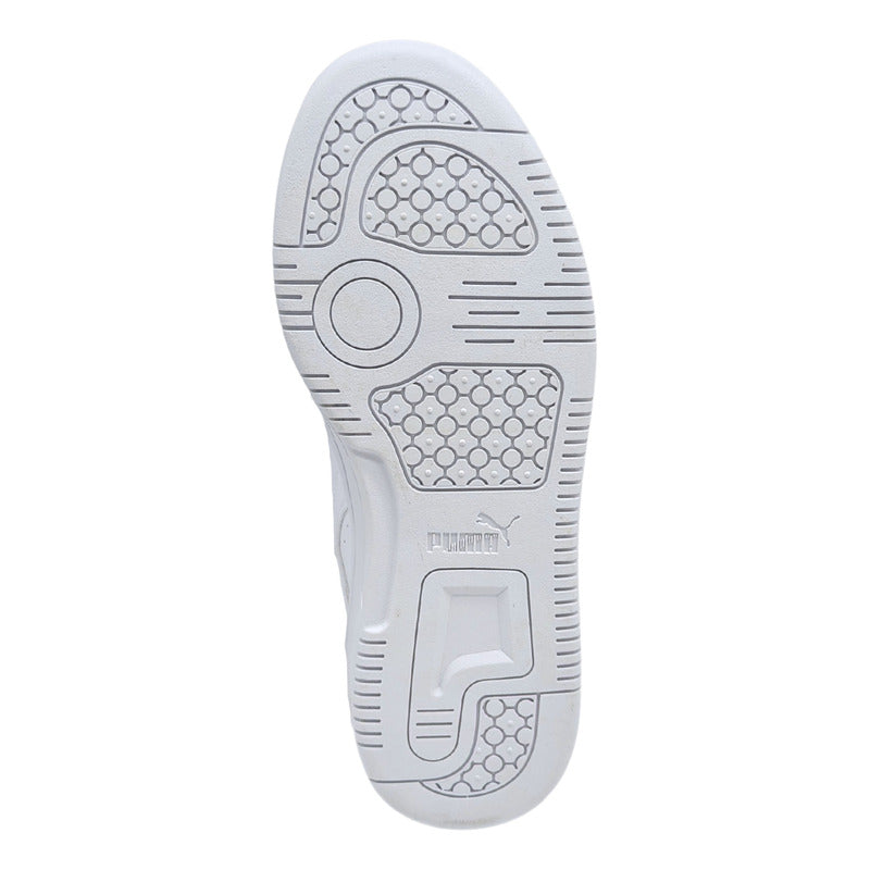 Tenis Puma Rebound V6 Mid Jr Blancos Juveniles 393831 05 