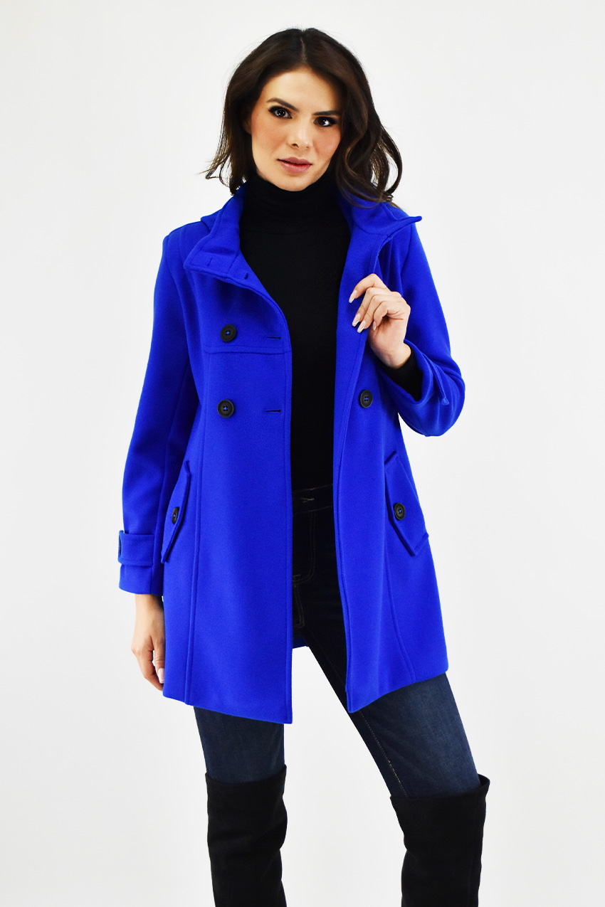 Abrigo con capucha Roman Fashion /Juvenil, 1020 (Azul rey) 