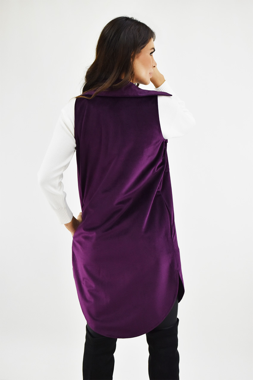 Chaleco de gamuza Roman Fashion /Juvenil, 1110 (Morado) 