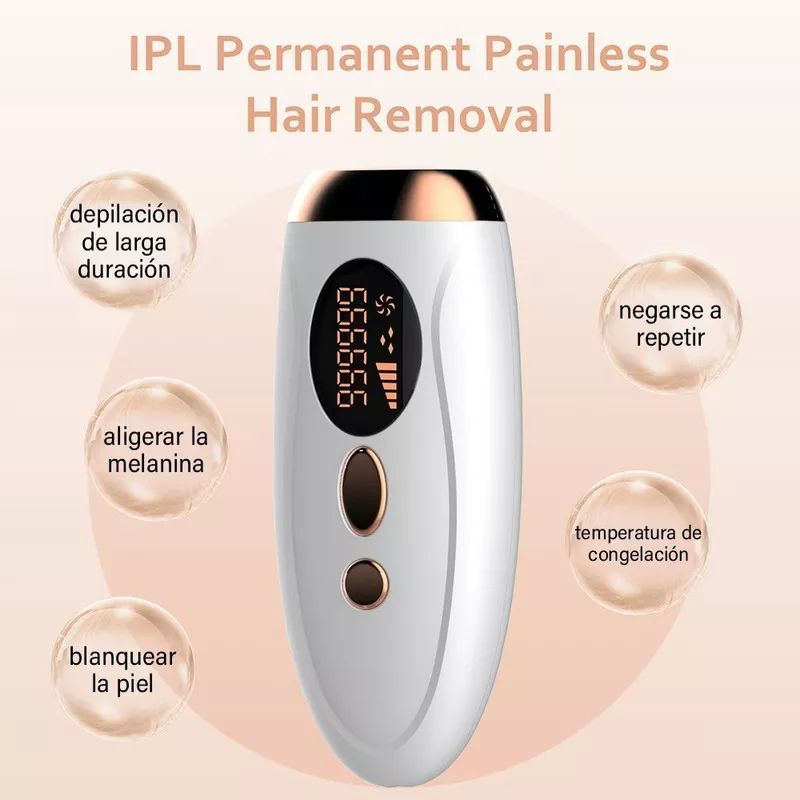 Depiladora laser permanente IPL  para cuerpo y cara