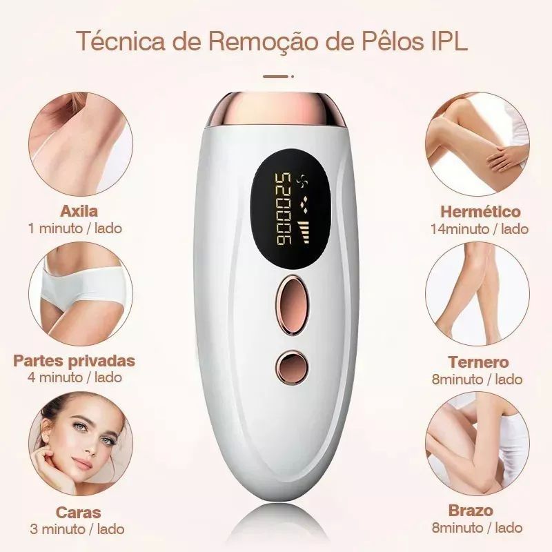 Depiladora laser permanente IPL  para cuerpo y cara