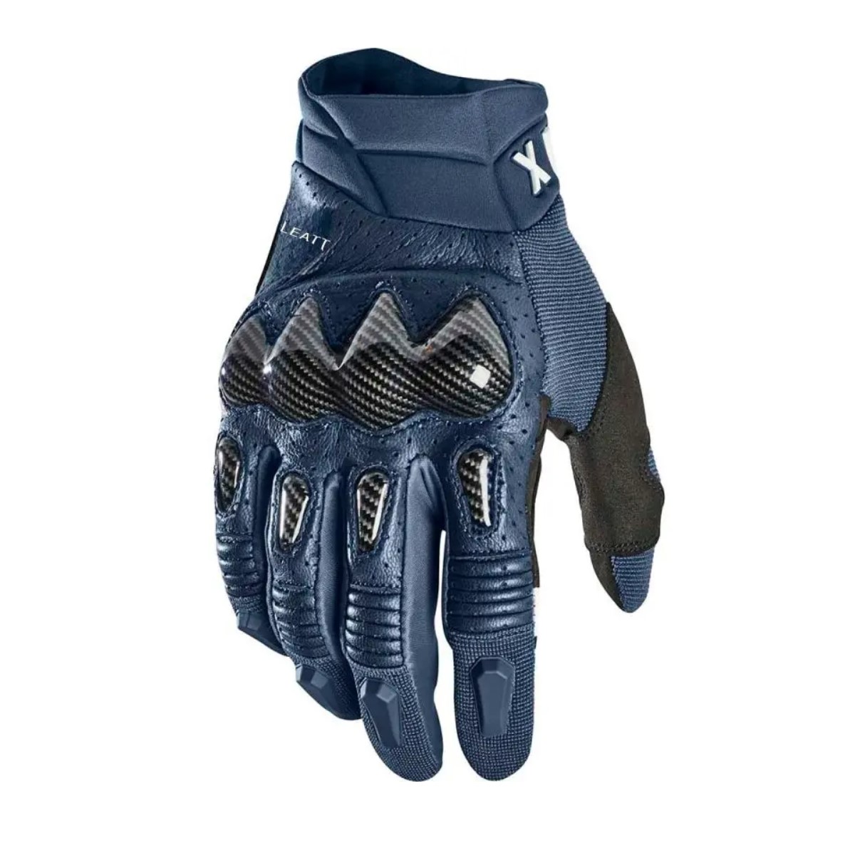 Guantes deportes al aire libre ciclismo carreras motocicleta azul cómodos transpirables táctico