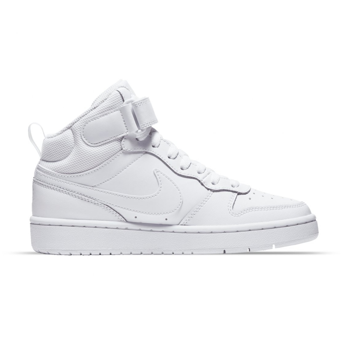 Tenis Casual Nike Court Borough Mid Blanco De Bota Unisex CD7782-100