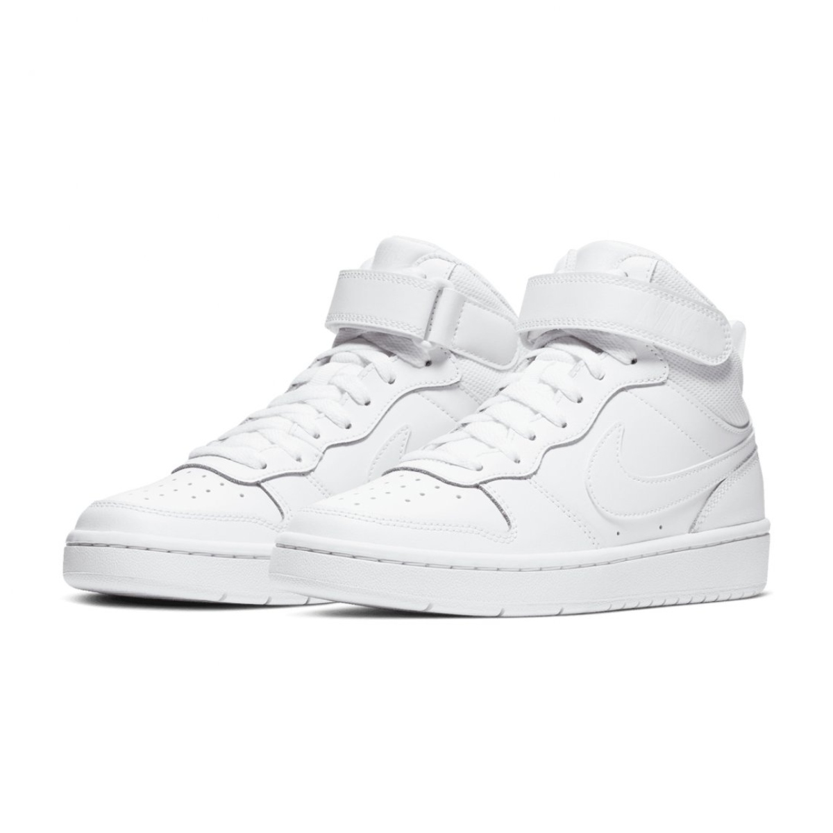 Tenis Casual Nike Court Borough Mid Blanco De Bota Unisex CD7782-100