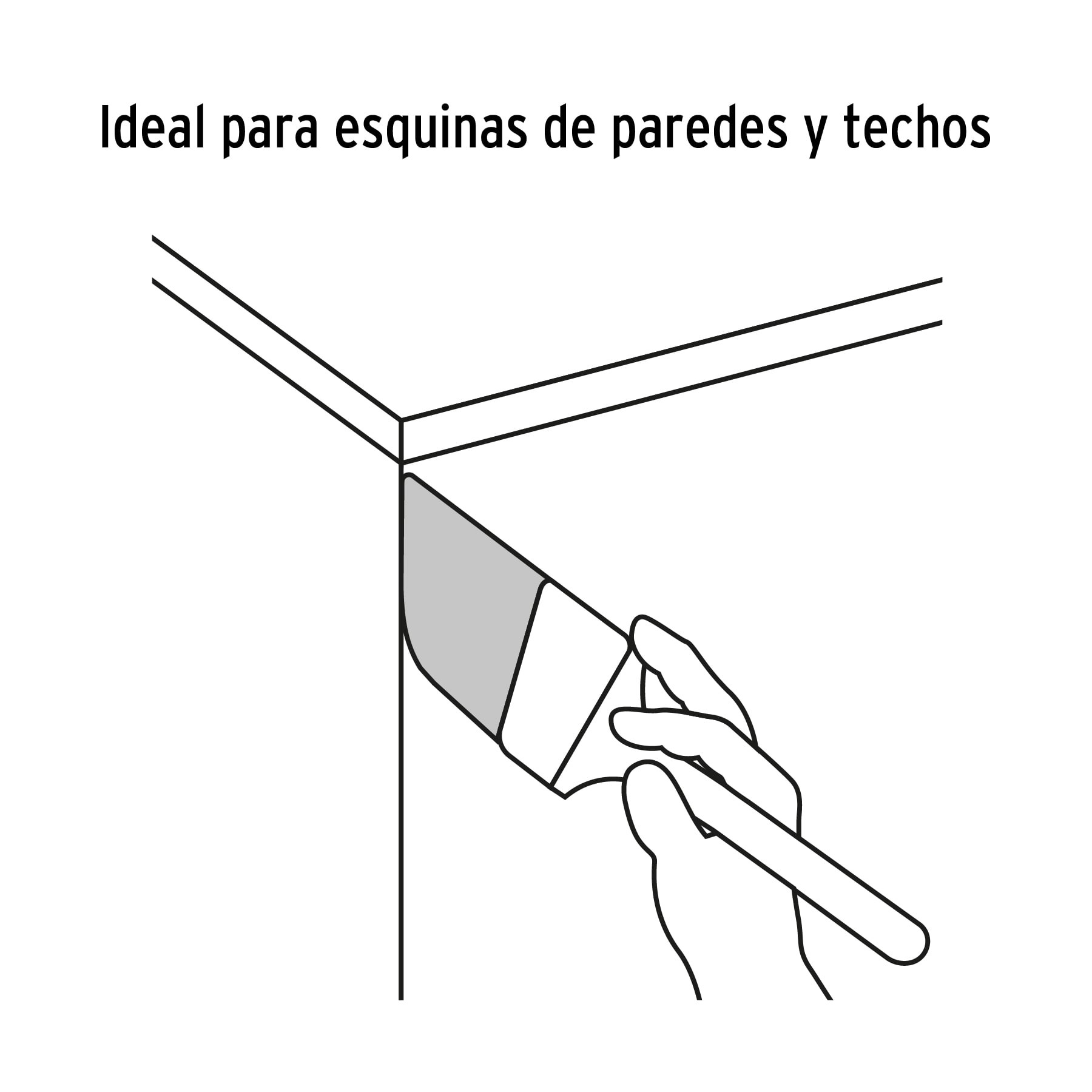 BROCHA CERDAS SINTÉTICAS 3" CORTE ANGULAR, MANGO DE MADERA TRUPER 13341