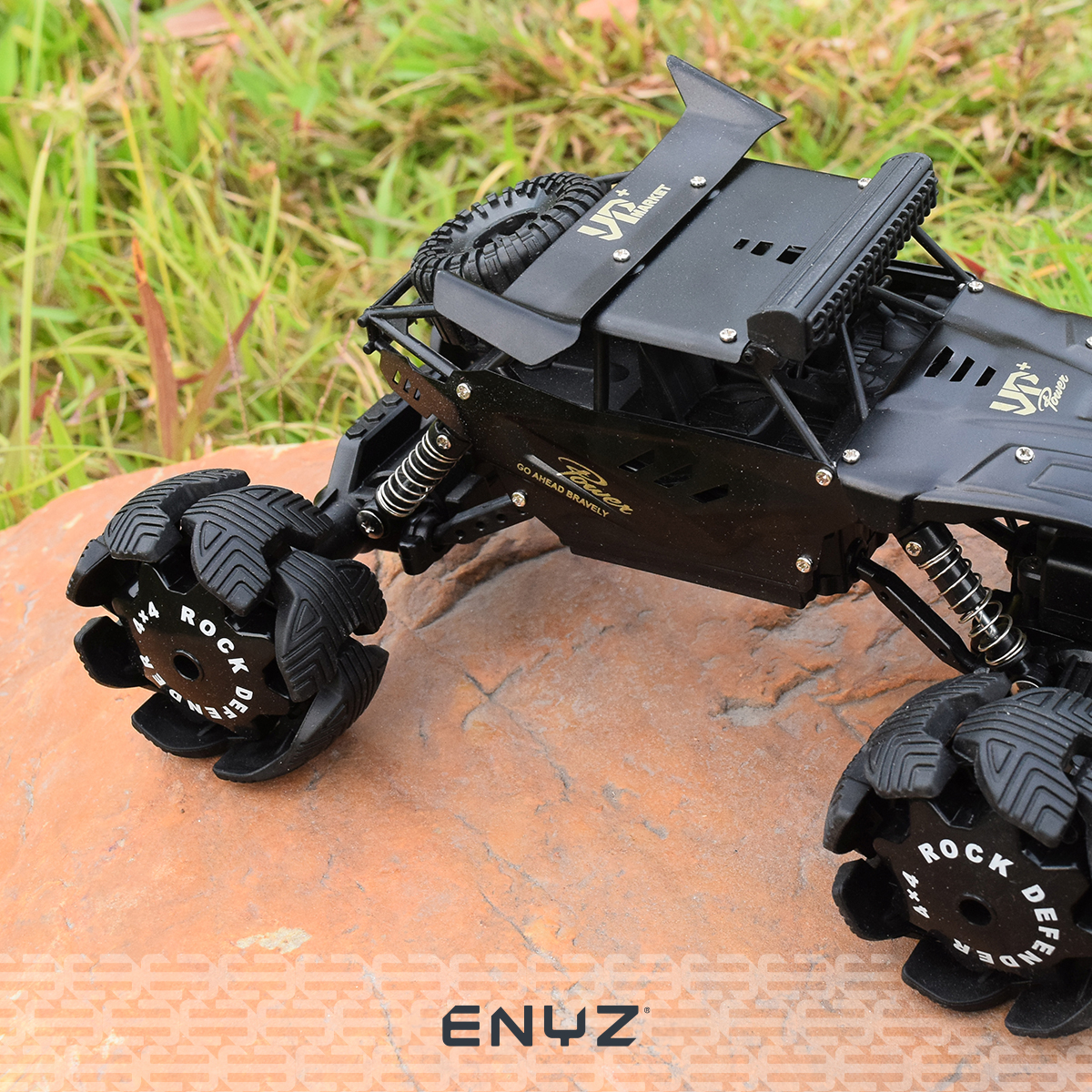 Carro a control remoto buggy con llanta expandible tanque jeep camioneta RC de metal 4x4 10 km h