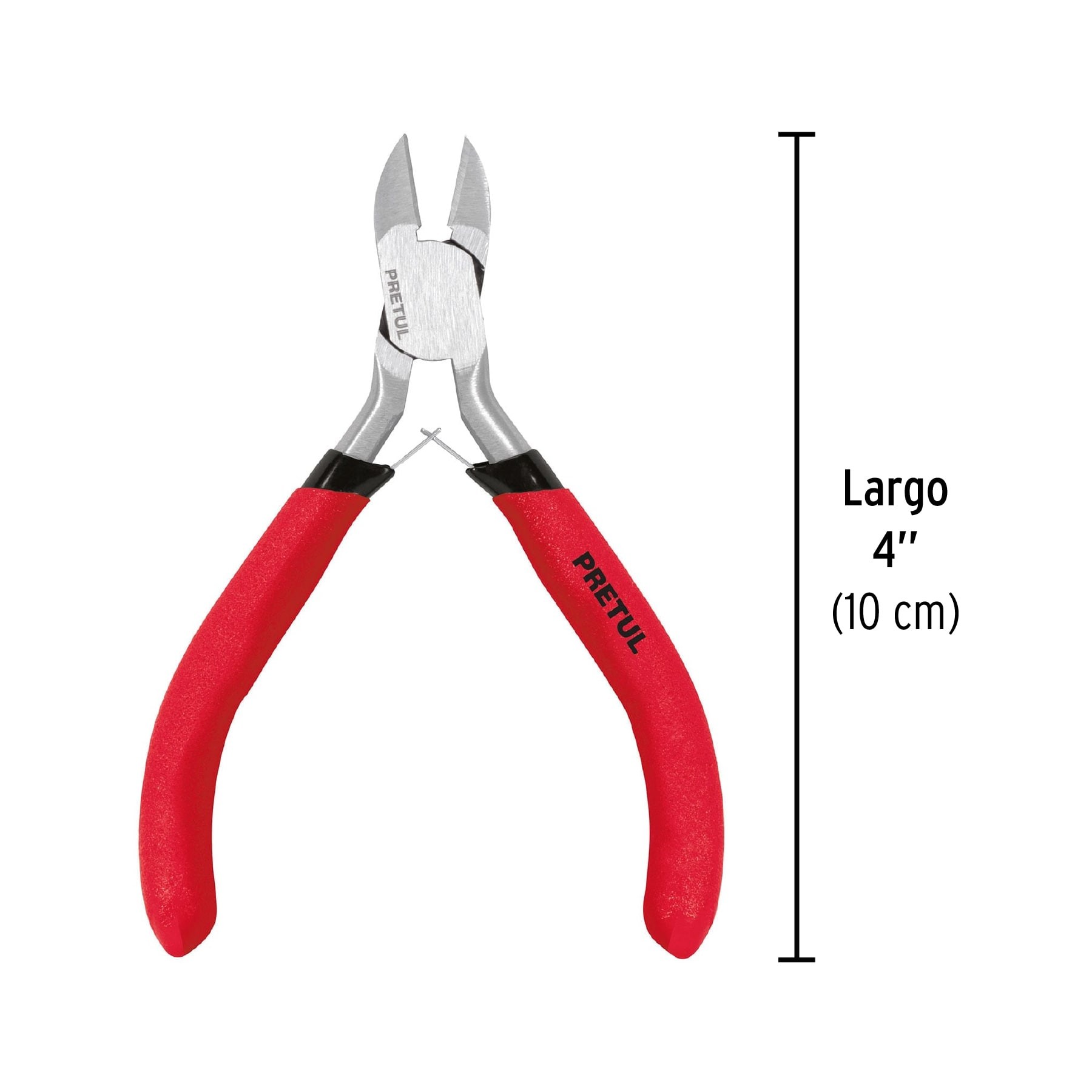 MINI PINZA DE CORTE DIAGONAL 4", PRETUL 22663