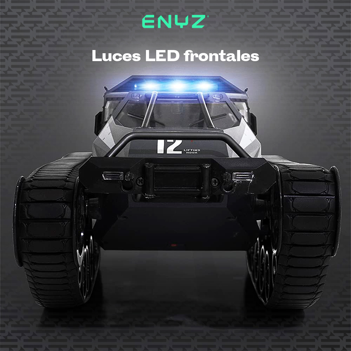 Carro de Control Remoto Tanque Guerra 4X4 RC Camioneta Todo Terreno Militar 15Km h Buggy RC SG 1203  RC con batería adicional.