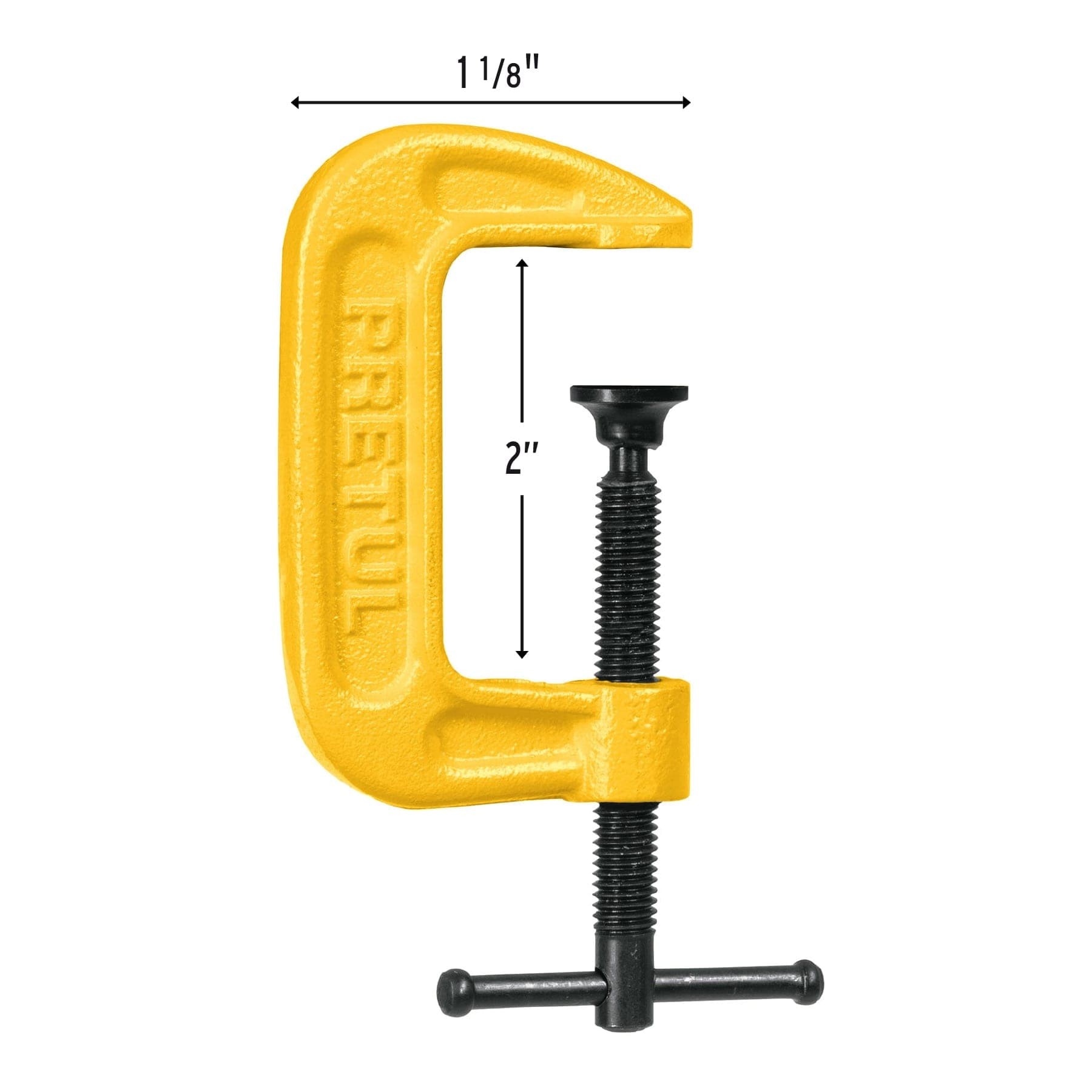 PRENSA 2" DE HIERRO NODULAR PARA CARPINTERÍA, PRETUL 27200