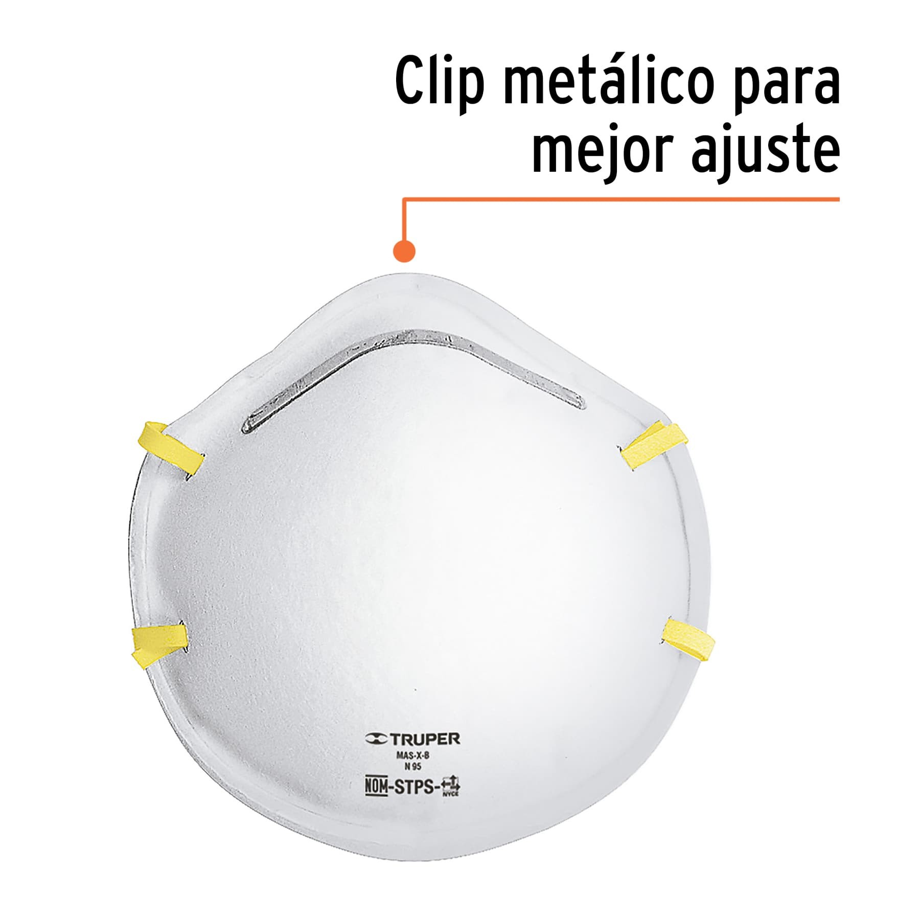 BLÍSTER CON 2 RESPIRADORES N95 PARA POLVOS Y PARTÍCULAS TRUPER 19753