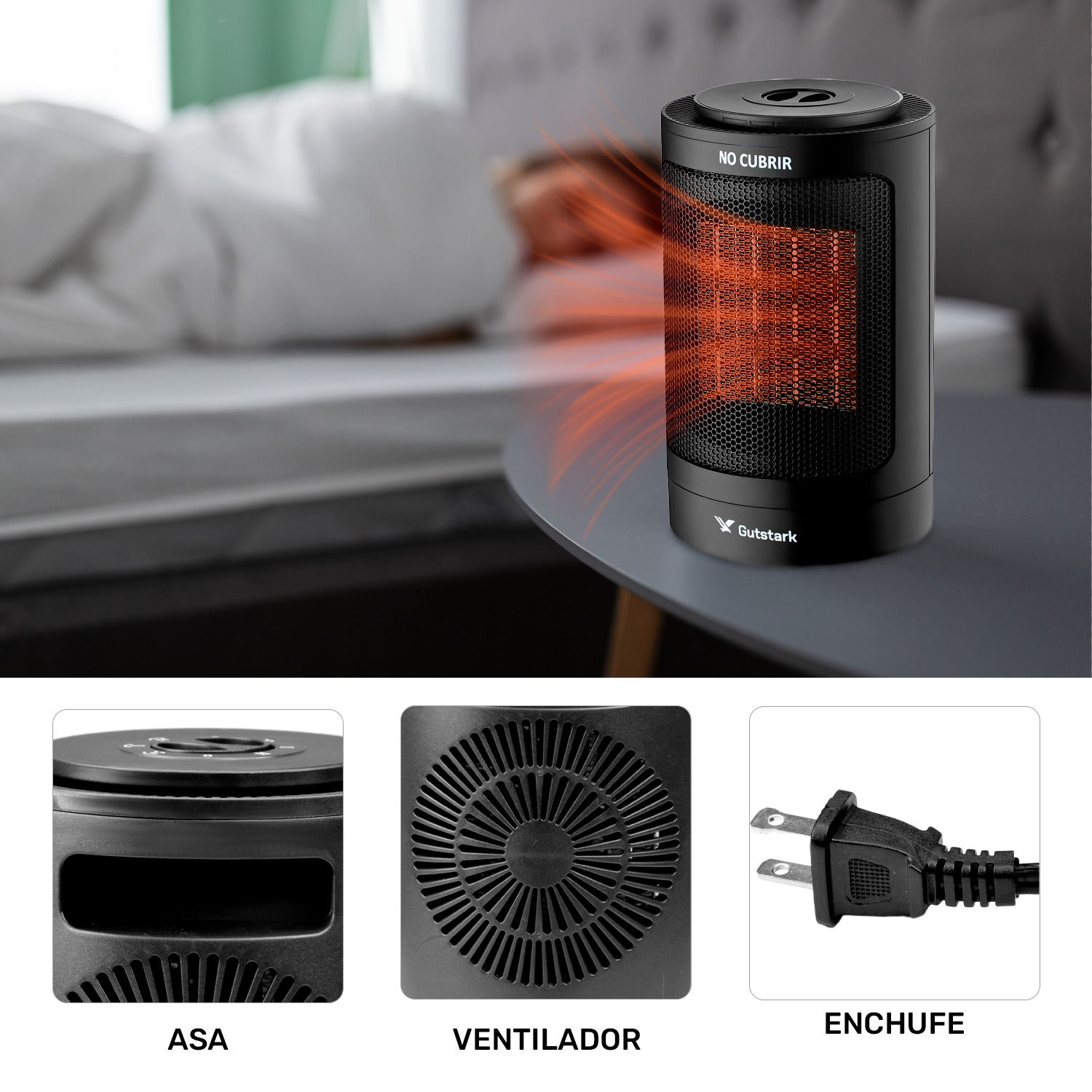 Mini Calentador Calefactor Ventilador Portatil 1500w