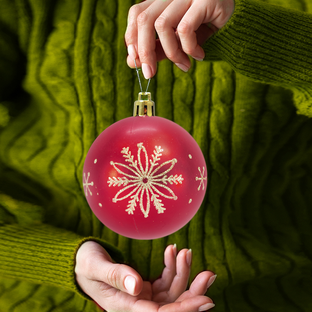 Importadora la Merced Esferas Navideñas Grandes De plástico 20 Piezas 9 Cm Decoración Colgante Adornos para Árbol Navidad Juego de Adornos Navidad Esferas económicas