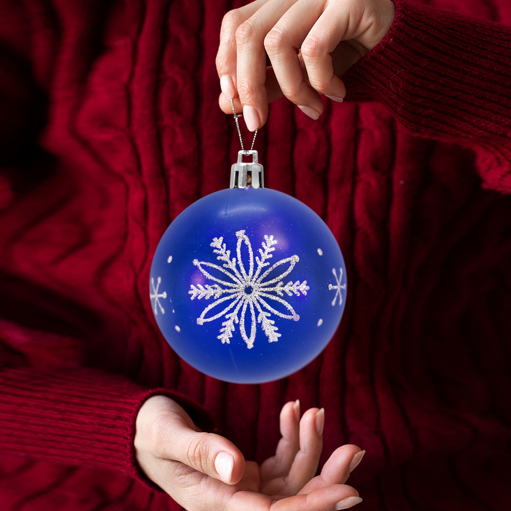 Importadora la Merced Esferas Navideñas Grandes De plástico 20 Piezas 9 Cm Decoración Colgante Adornos para Árbol Navidad Juego de Adornos Navidad Esferas económicas