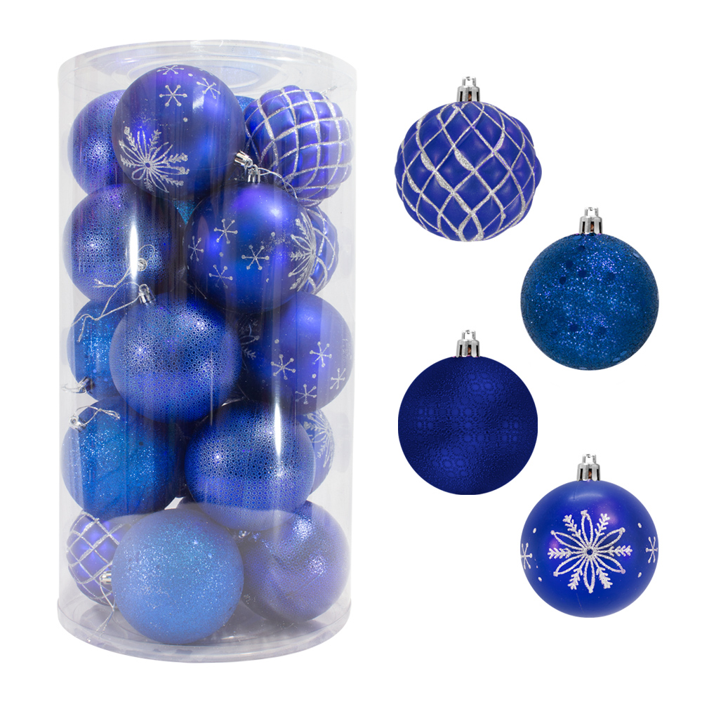 Importadora la Merced Esferas Navideñas Grandes De plástico 20 Piezas 9 Cm Decoración Colgante Adornos para Árbol Navidad Juego de Adornos Navidad Esferas económicas