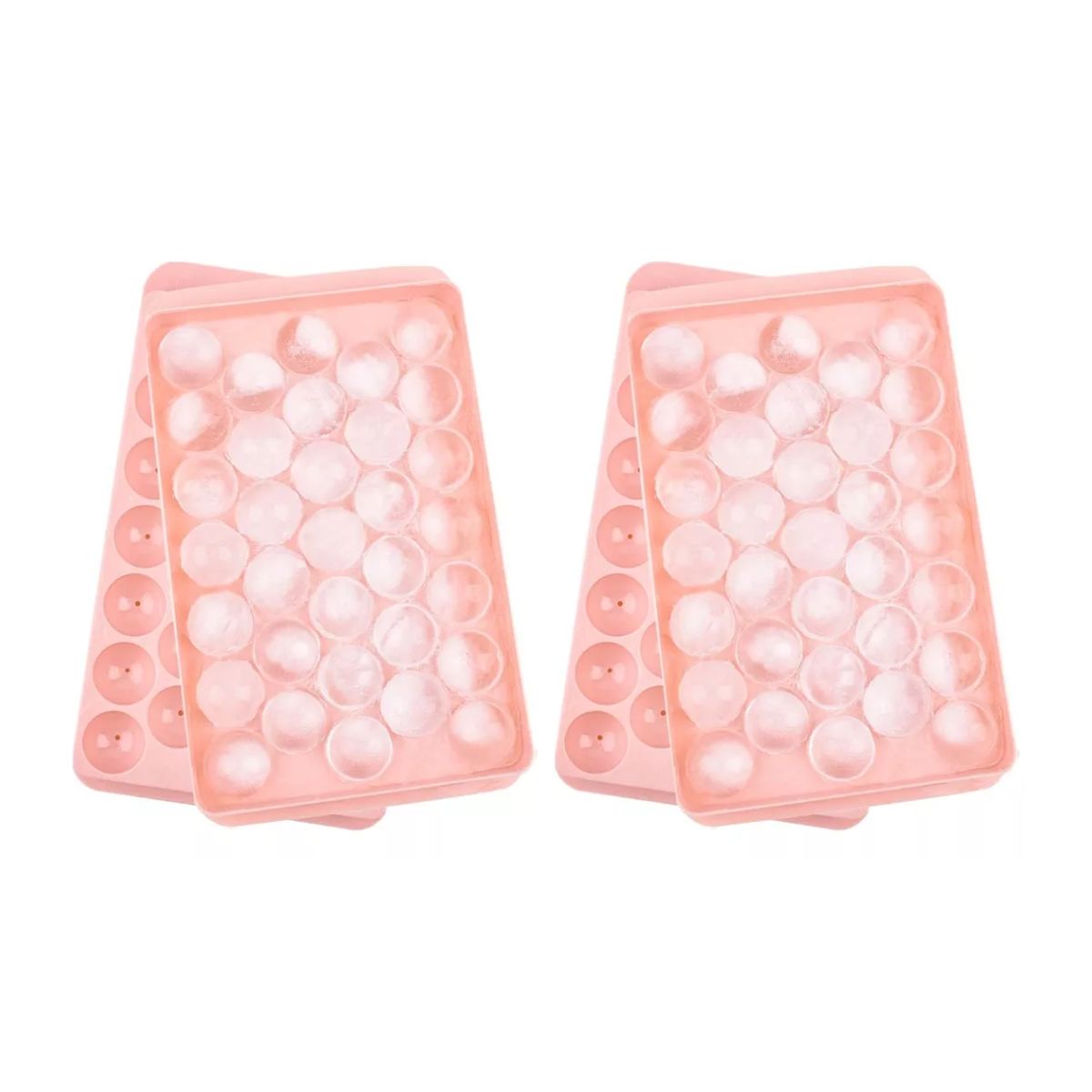 Molde Charola Bandeja para Hielos de Esfera 3d Cocina Bar Bebidas Rosa