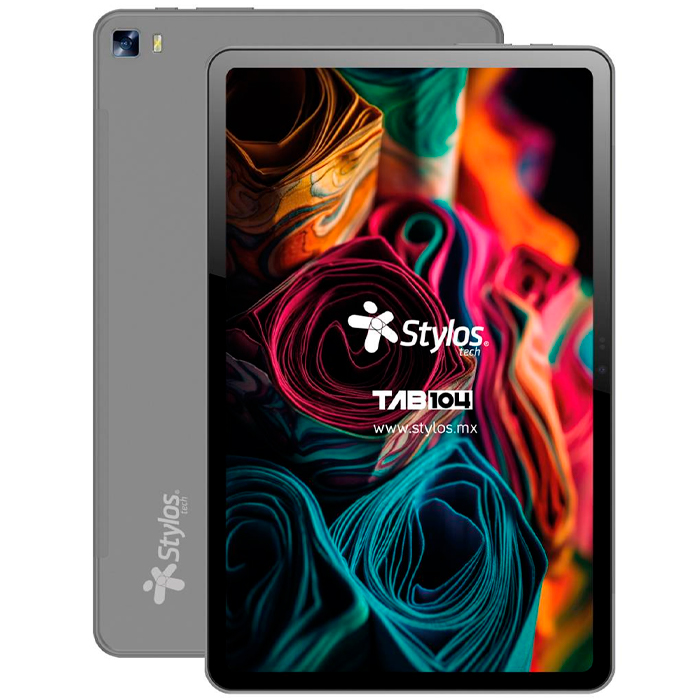 Tablet 10.4" STYLOS TAB104 Octa Core 4GB 128GB WiFi Android 13 Funda TPU USB-C Gris STTA1041G 