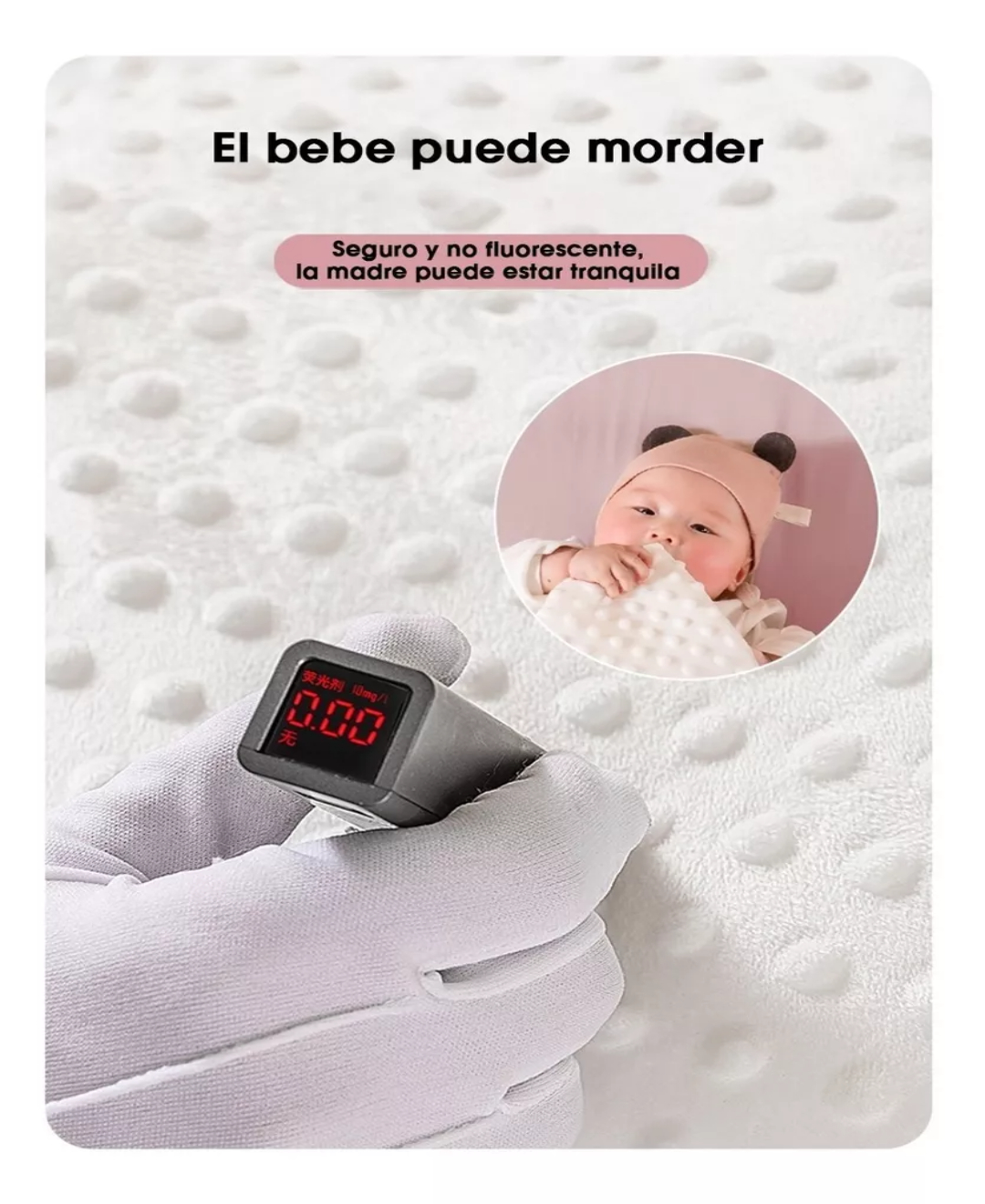 Cuna Colecho Portátil De Látex Natural Para Bebé Doble Vista