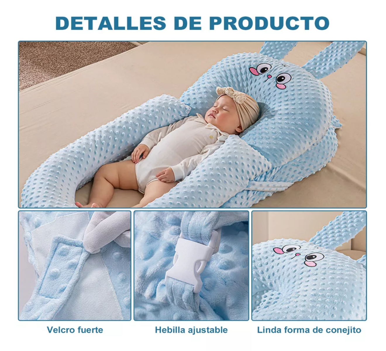 Cojín Antireflujo Almohada Para Bebé Extraíble Y Lavable