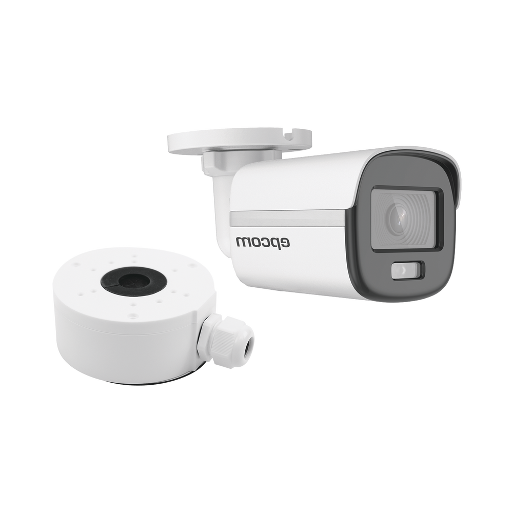 KIT DE CÁMARA 1080p fullcolor metalica+ MONTAJE Bala  EPCOM PROFESSIONAL B8TURBOC/XPS 2MP