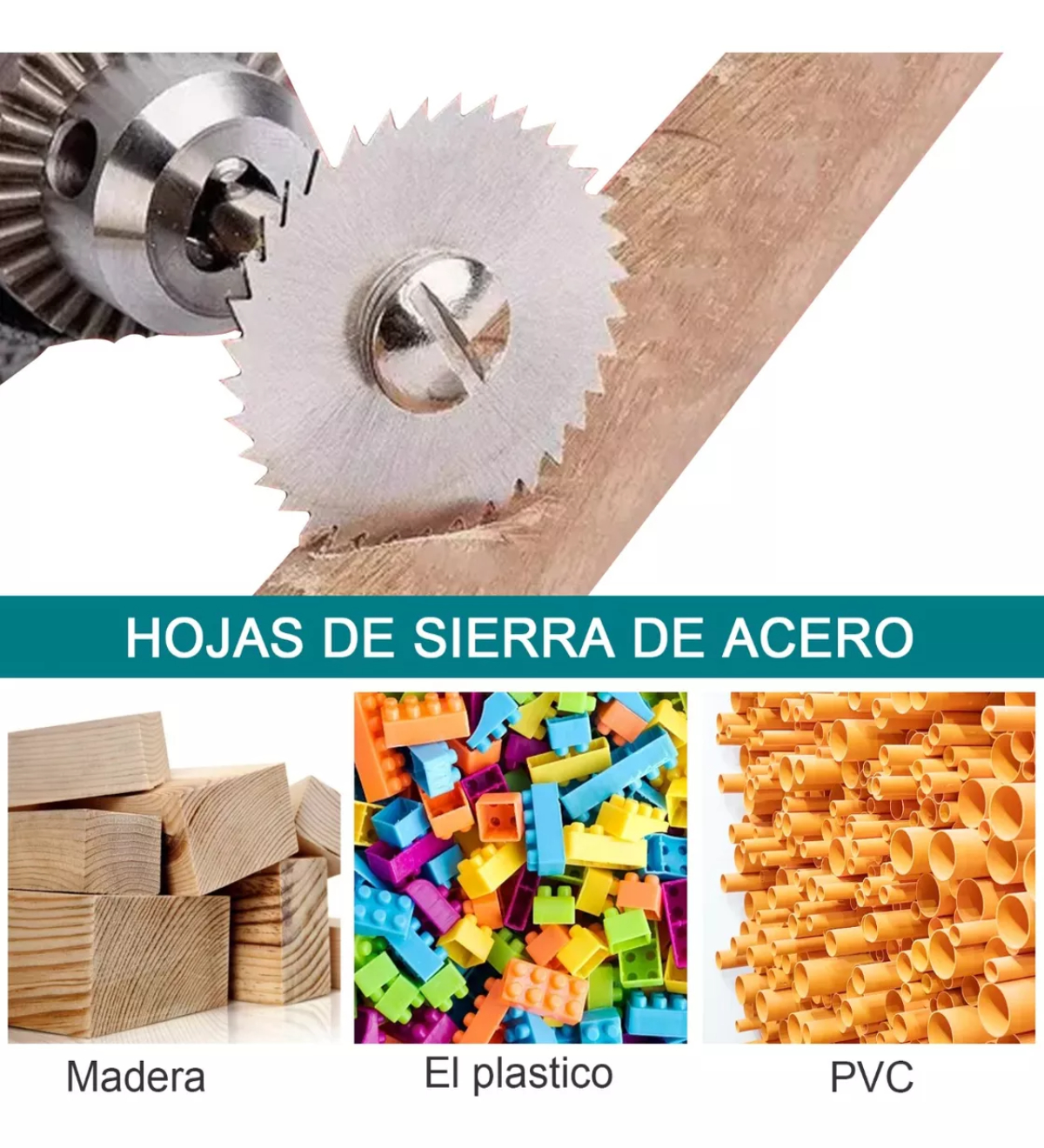 64 Kit Discos Corte Sierra Hss Para Dremel Mototool Taladro