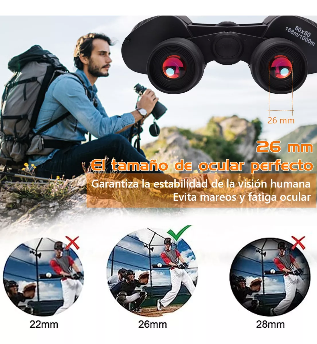 Binoculares Telescópicos Hd Con Visión Nocturna 80x80