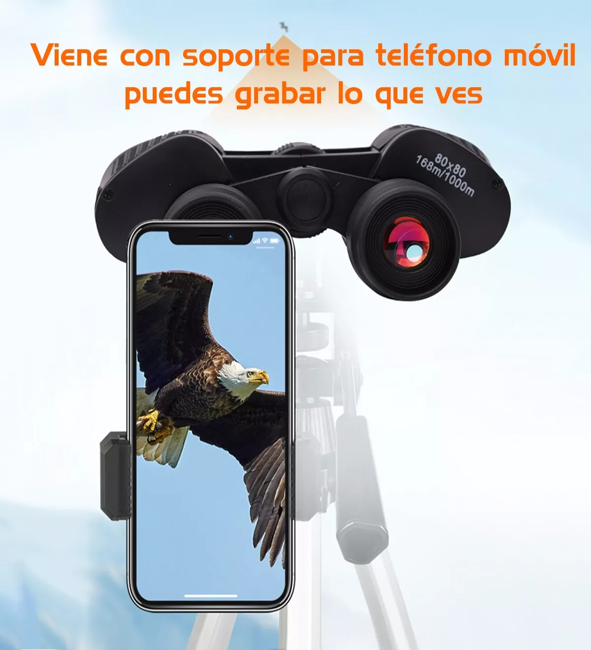 Binoculares Telescópicos Hd Con Visión Nocturna 80x80