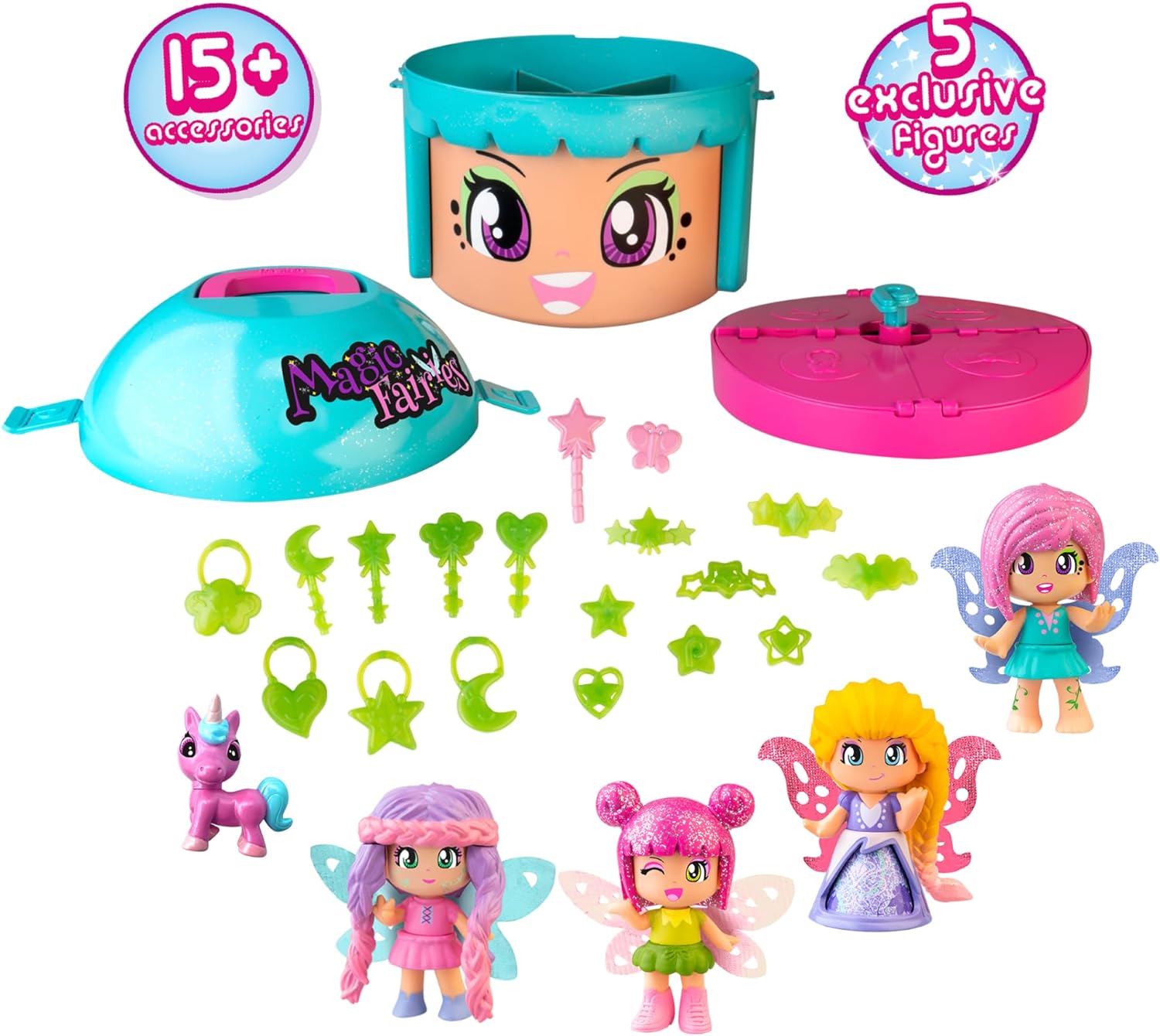 Cabeza Azul De Pinypon Power Girls Hadas Mágicas