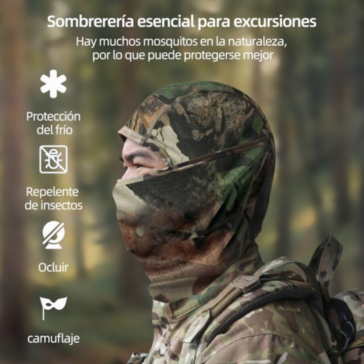 Pasamontañas Táctico Motocicleta Ciclismo 2 Pack vrde Militar