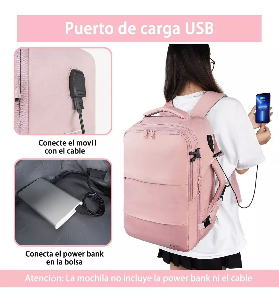 Mochila de discount viaje para mujer